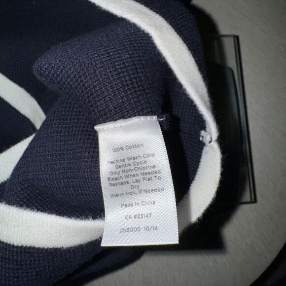 Talbots Nautical Cardigan blue preppy sweater size m - Picture 5 of 6